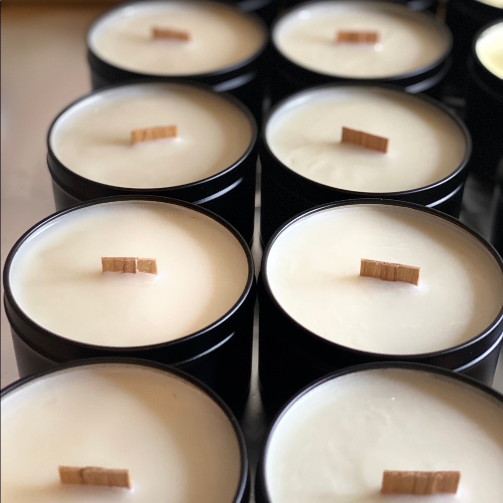 Eucalyptus Spearmint | Wooden Wick | Scented Candles - Picture 4 of 5